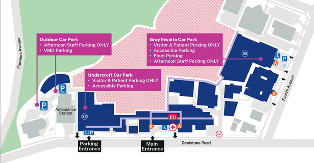 Parking changes at Ryde Hospital