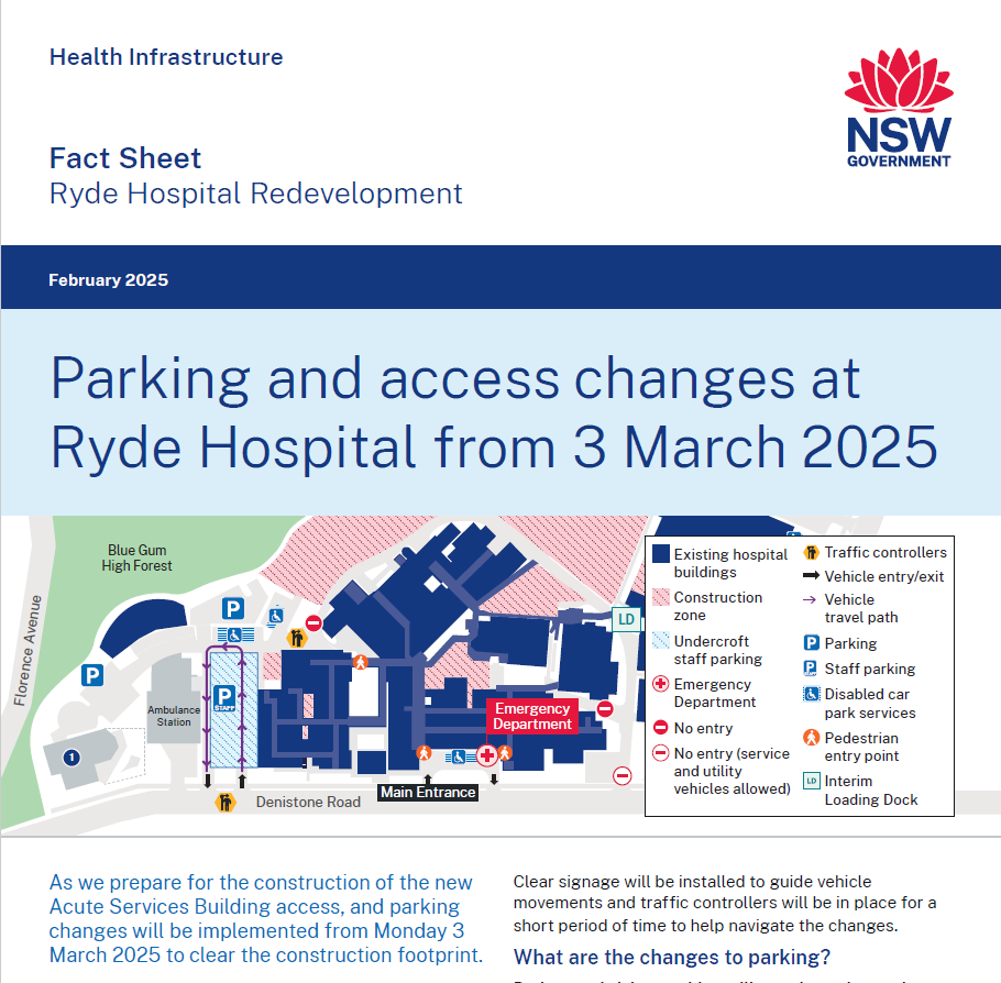 Parking and access changes